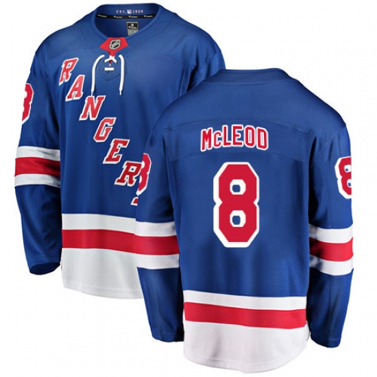 Youth New York Rangers #8 Cody McLeod Fanatics Branded Royal Blue Home Breakaway NHL Jersey - Ujersey