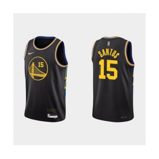 Men's Golden State Warriors #15 Gui Santos 2022 Black Stitched Basketball Jersey - Ujersey