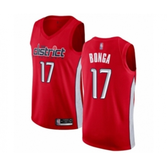 Women's Washington Wizards #17 Isaac Bonga Red Swingman Jersey - Earned Edition