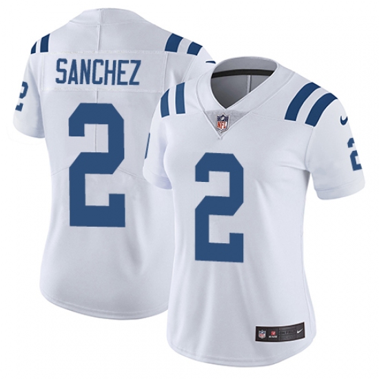 Women's Nike Indianapolis Colts #2 Rigoberto Sanchez White Vapor Untouchable Elite Player NFL Jersey - Ujersey