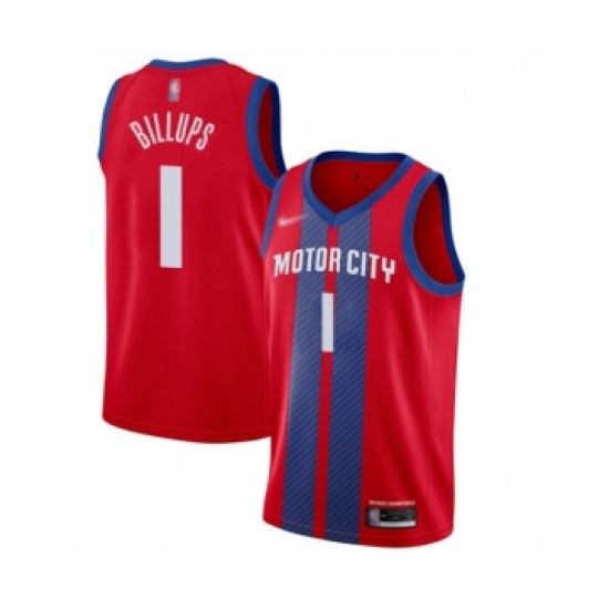 Youth Detroit Pistons #1 Chauncey Billups Swingman Red Basketball Jersey - 2019 20 City Edition - Ujersey