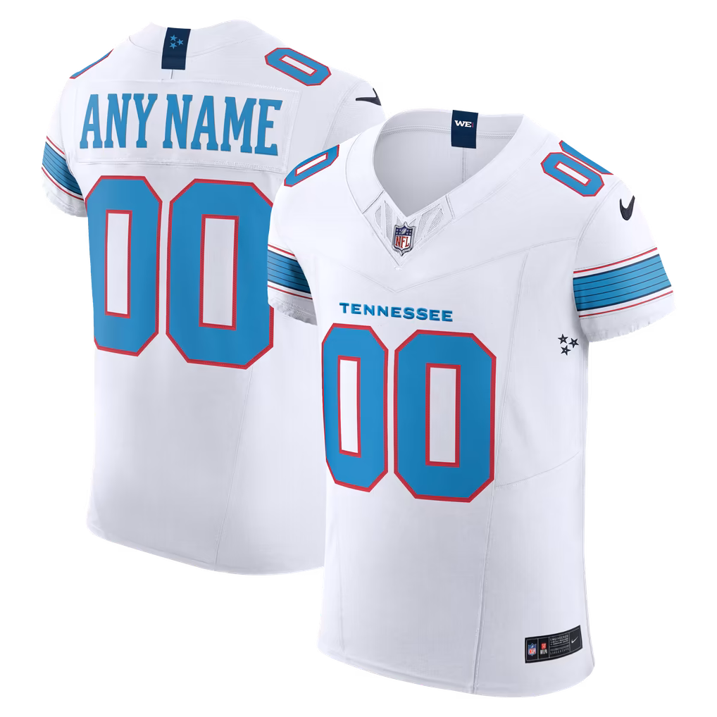 Men's Tennessee Titans Nike White Vapor F.U.S.E. Elite Custom Jersey - Ujersey