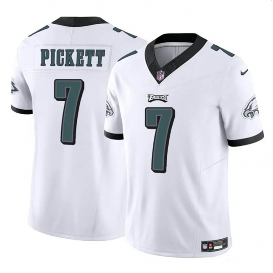 Men's Philadelphia Eagles #7 Kenny Pickett White 2023 F.U.S.E Vapor Untouchable Limited Football Stitched Jersey - Ujersey