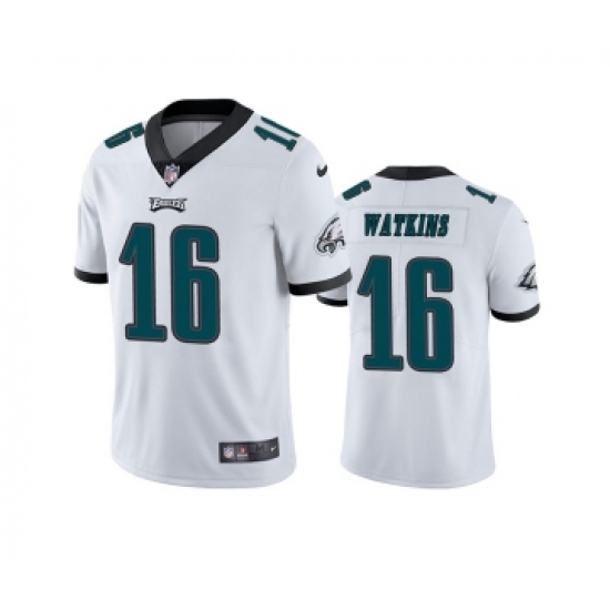 Men's Philadelphia Eagles #16 Quez Watkins 2022 White Vapor Untouchable Limited Stitched Jersey - Ujersey