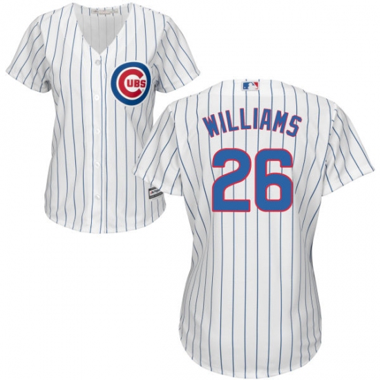 Women's Majestic Chicago Cubs #26 Billy Williams Authentic White Home Cool Base MLB Jersey - Ujersey