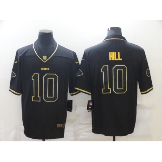 Men's Kansas City Chiefs #10 Tyreek Hill Olive Gold Nike 2020 Salute To Service Limited Jersey - Ujersey