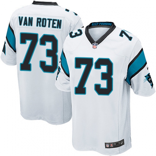 Men's Nike Carolina Panthers #73 Greg Van Roten Game White NFL Jersey - Ujersey