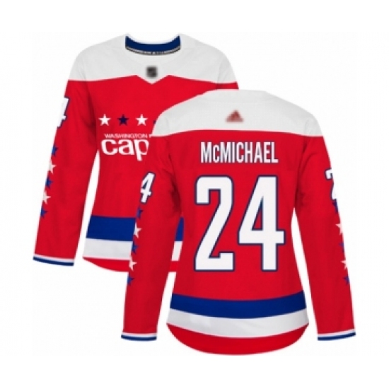 Women's Washington Capitals #24 Connor McMichael Authentic Red Alternate Hockey Jersey - Ujersey