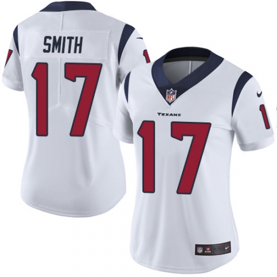 Women's Nike Houston Texans #17 Vyncint Smith White Vapor Untouchable Limited Player NFL Jersey - Ujersey