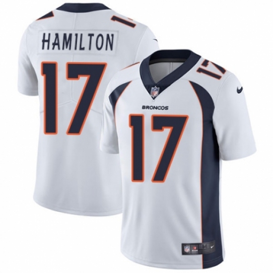 Youth Nike Denver Broncos #17 DaeSean Hamilton White Vapor Untouchable Limited Player NFL Jersey - Ujersey