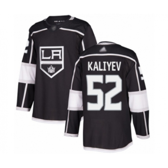 Youth Los Angeles Kings #52 Arthur Kaliyev Authentic Black Home Hockey Jersey - Ujersey
