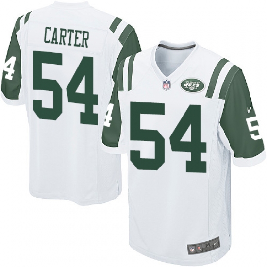Men's Nike New York Jets #54 Bruce Carter Game White NFL Jersey - Ujersey