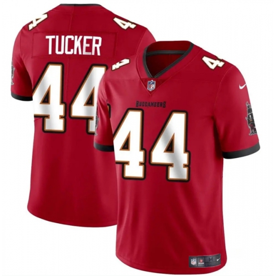 Men's Tampa Bay Buccaneers #44 Sean Tucker Red Vapor Limited Stitched Jersey - Ujersey