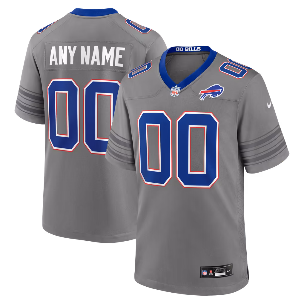 Men's Buffalo Bills Nike Gray Nickel City Custom Game Jersey - Ujersey