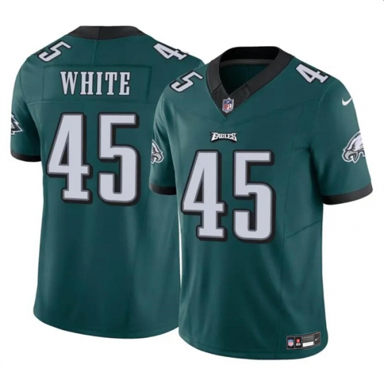 Men's Philadelphia Eagles #45 Devin White Green 2023 F.U.S.E Vapor Untouchable Limited Football Stitched Jersey - Ujersey