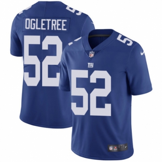 Men's Nike New York Giants #52 Alec Ogletree Royal Blue Team Color Vapor Untouchable Limited Player NFL Jersey - Ujersey