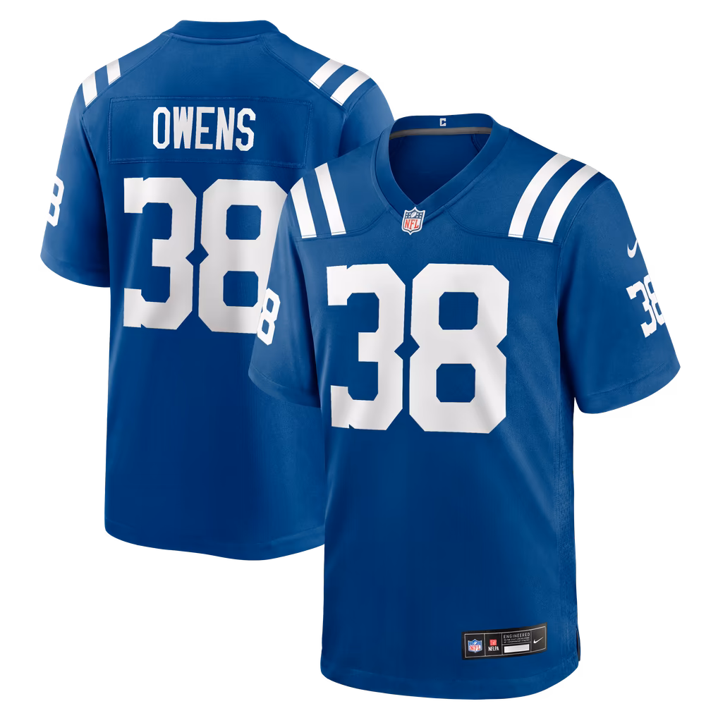 Men's Indianapolis Colts Jonathan Owens Nike Royal Team Game Jersey