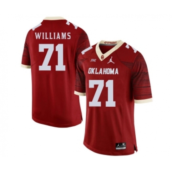 Oklahoma Sooners 71 Trent Williams Red 47 Game Winning Streak College Football Jersey - Ujersey