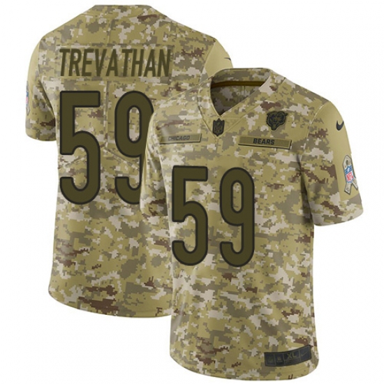 Men's Nike Chicago Bears #59 Danny Trevathan Limited Camo 2018 Salute to Service NFL Jersey - Ujersey