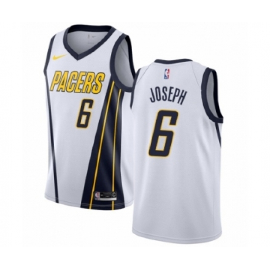 Men's Nike Indiana Pacers #6 Cory Joseph White Swingman Jersey - Earned Edition - Ujersey