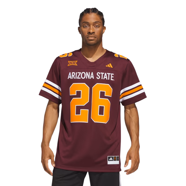 Men's adidas #26 Maroon Arizona State Sun Devils Roses & Devils Premier Strategy Jersey