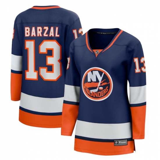 Women's New York Islanders #13 Mathew Barzal Fanatics Branded Orange 2020-21 Special Edition Breakaway Player Jersey - Ujersey
