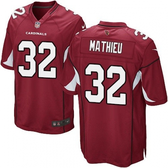 Men's Nike Arizona Cardinals #32 Tyrann Mathieu Game Red Team Color NFL Jersey - Ujersey