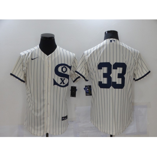Men's Chicago White Sox #33 James McCann Cream Elite 2021 Field of Dreams Jersey - Ujersey