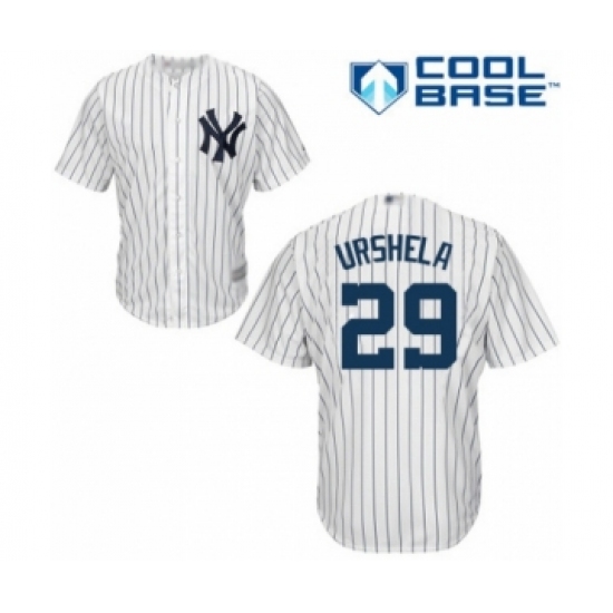 Youth New York Yankees #29 Gio Urshela Authentic White Home Baseball Player Jersey - Ujersey