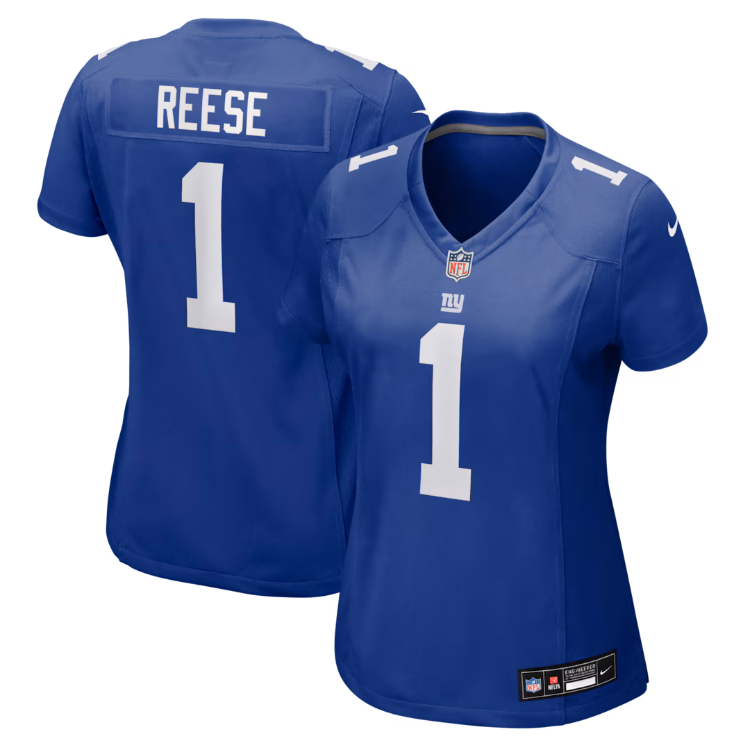 Women's New York Giants Arvell Reese Nike Royal Game Jersey