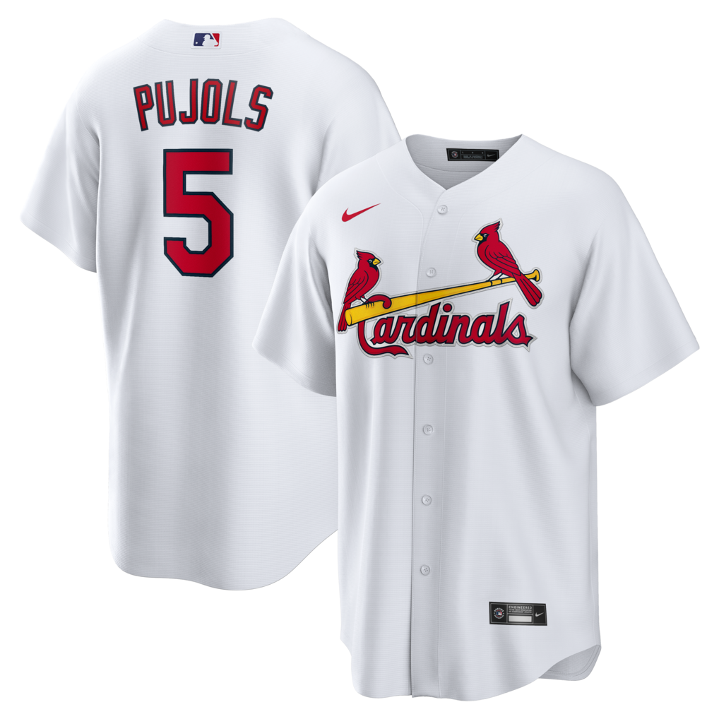 Men's St. Louis Cardinals Albert Pujols Nike White Home Retired Player Replica Jersey - Ujersey NHL