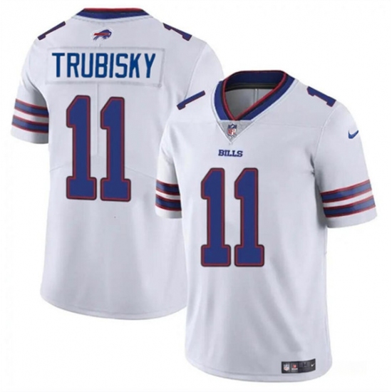 Men's Buffalo Bills #11 Mitch Trubisky White Vapor Untouchable Limited Football Stitched Jersey - Ujersey