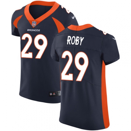 Men's Nike Denver Broncos #29 Bradley Roby Navy Blue Alternate Vapor Untouchable Elite Player NFL Jersey - Ujersey