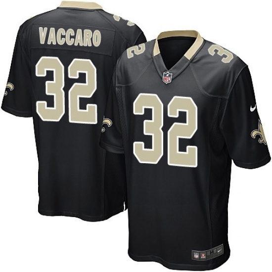 Men's Nike New Orleans Saints #32 Kenny Vaccaro Game Black Team Color NFL Jersey - Ujersey