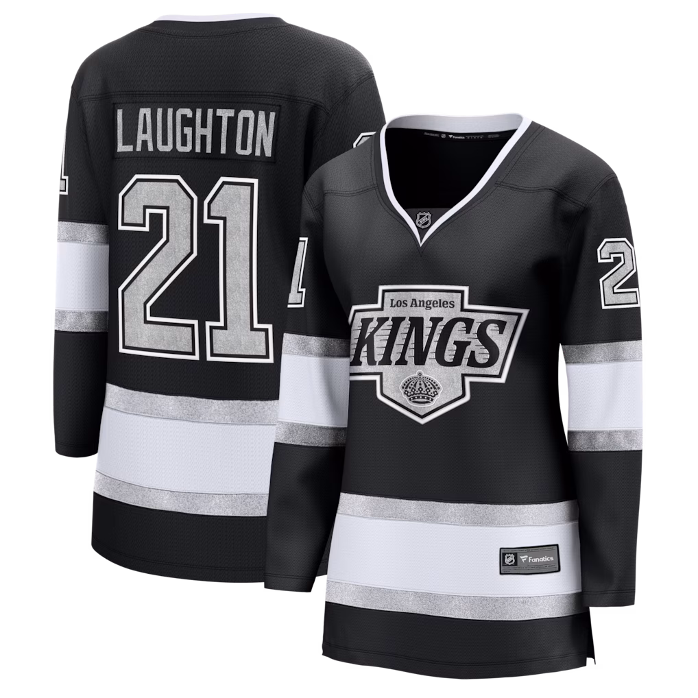 Women's Los Angeles Kings Scott Laughton Fanatics Black Home Breakaway Jersey - ujerseystore