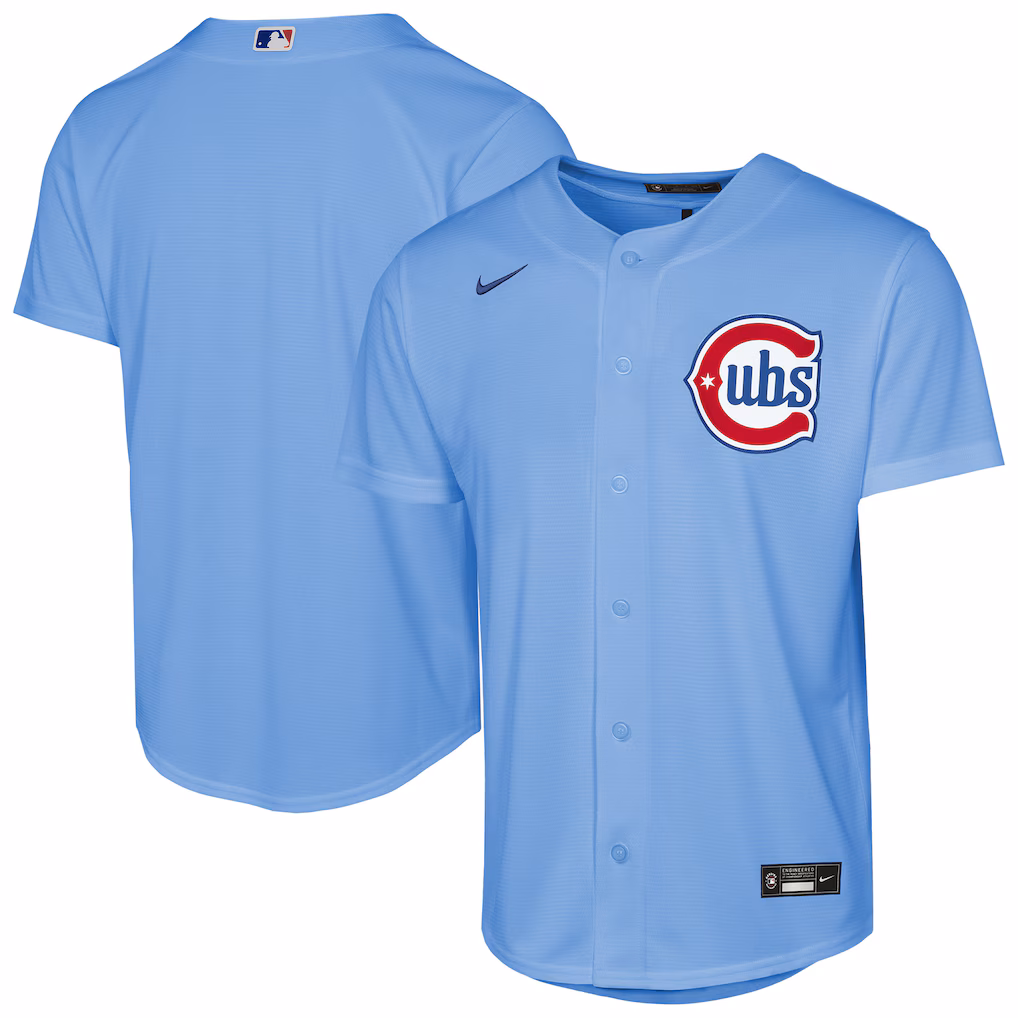 Youth Chicago Cubs Nike Light Blue Alternate Replica Jersey - Ujersey