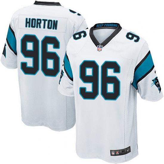 Men's Nike Carolina Panthers #96 Wes Horton Game White NFL Jersey - Ujersey
