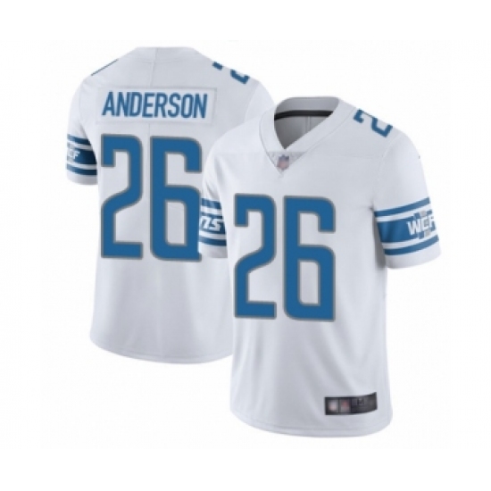 Men's Detroit Lions #26 C.J. Anderson White Vapor Untouchable Limited Player Football Jersey - Ujersey