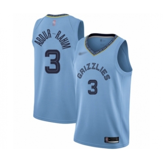 Youth Memphis Grizzlies #3 Shareef Abdur-Rahim Swingman Blue Finished Basketball Jersey Statement Edition - Ujersey