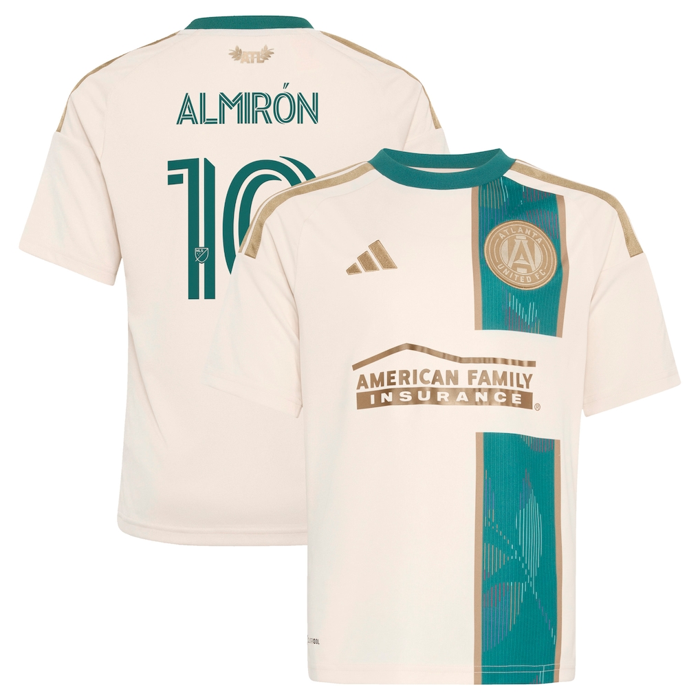 Youth Atlanta United FC Miguel Almiron adidas Tan 2026 Spirit of '96 Replica Jersey