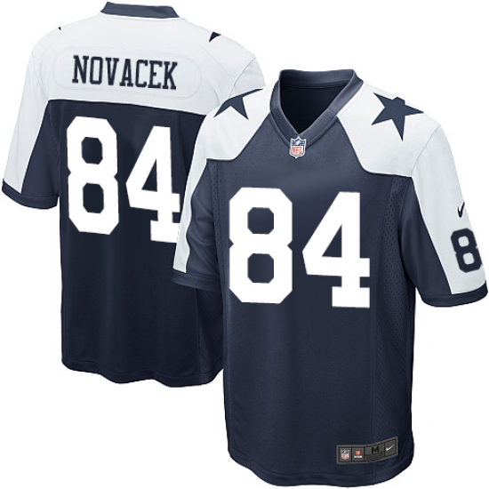 Men's Nike Dallas Cowboys #84 Jay Novacek Game Navy Blue Throwback Alternate NFL Jersey - Ujersey