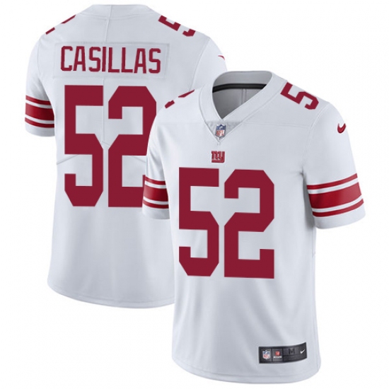 Men's Nike New York Giants #52 Jonathan Casillas White Vapor Untouchable Limited Player NFL Jersey - Ujersey