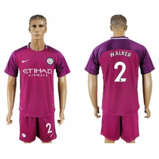 Manchester City #2 Walker Away Soccer Club Jersey
