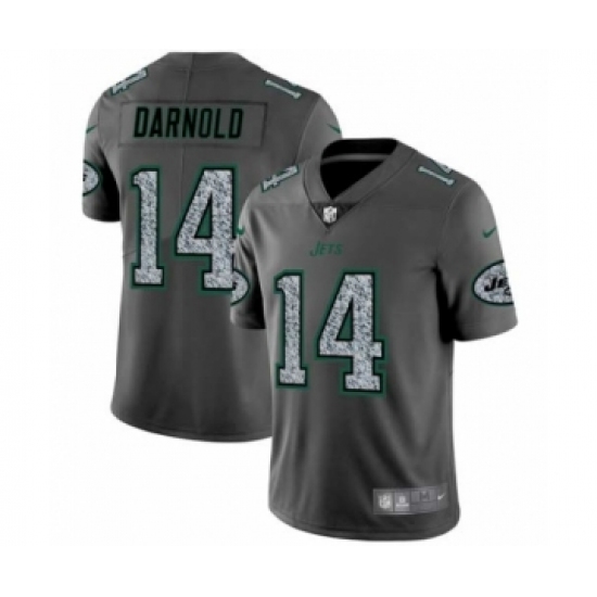 Men New York Jets #14 Sam Darnold Limited Gray Static Fashion Limited Football Jersey