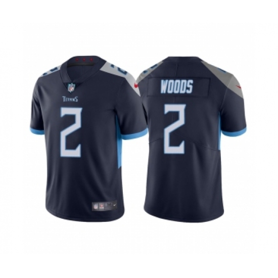 Men's Tennessee Titans #2 Robert Woods Navy Vapor Untouchable Stitched Jersey - Ujersey