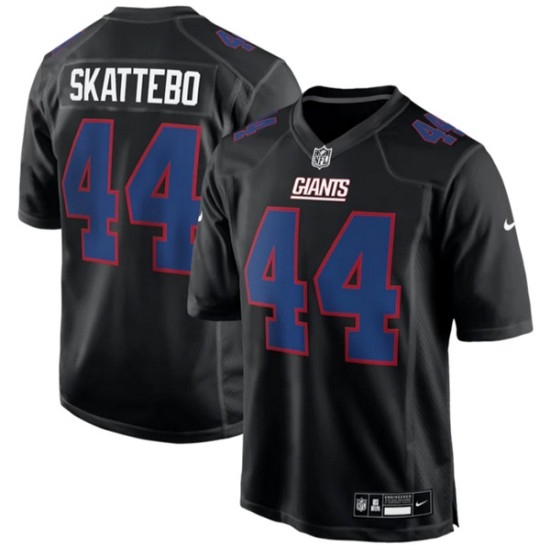 Men's New York Giants #44 Cam Skattebo Black Fashion Football Stitched Game Jersey - Ujersey