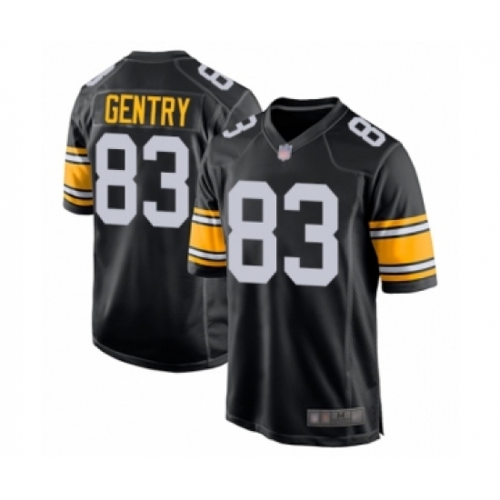 Men's Pittsburgh Steelers #83 Zach Gentry Game Black Alternate Football Jersey - Ujersey
