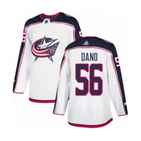 Youth Columbus Blue Jackets #56 Marko Dano Authentic White Away Hockey Jersey - Ujersey