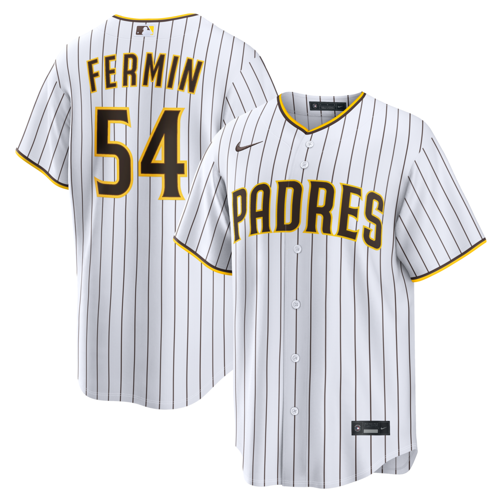 Men's San Diego Padres Freddy Fermin Nike White Home Replica Jersey - Ujersey