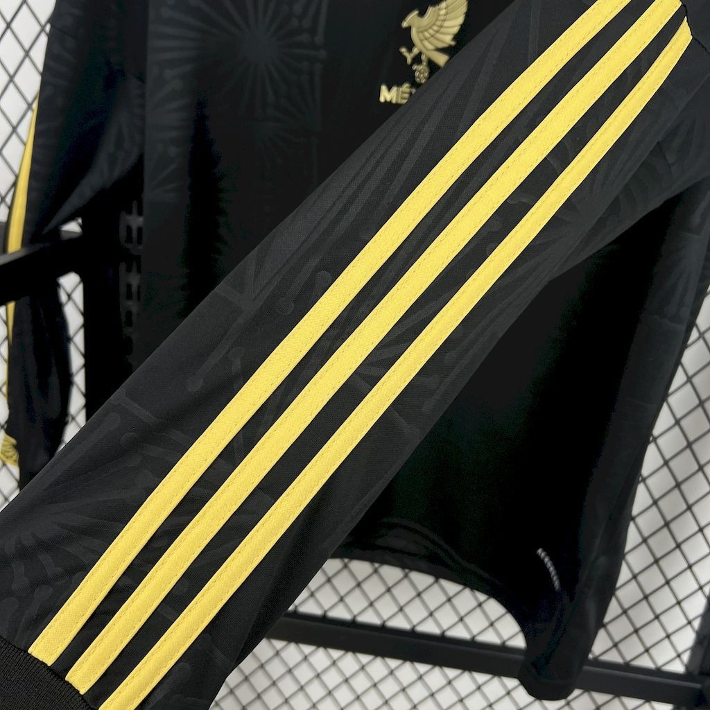 Mexico Gold Cup Black Special Long Sleeve Soccer Jersey Custom Shirt 2025 - ujerseystore